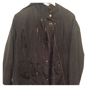 Black rain coat